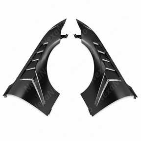 GTD-Style Stainless Steel Vented Front Body Fenders For Ford Mustang (S550) 2018-2023