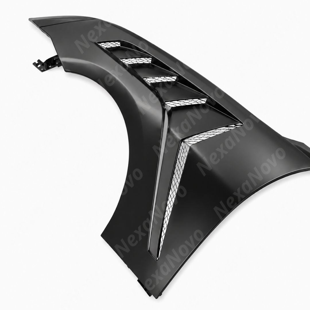 GTD-Style Stainless Steel Vented Front Body Fenders For Ford Mustang (S550) 2018-2023