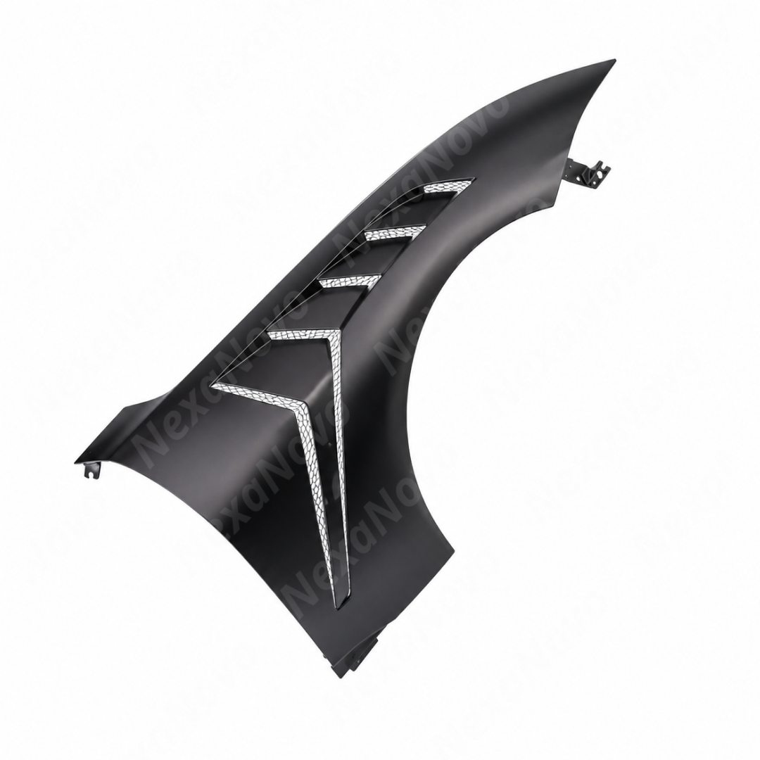 GTD-Style Stainless Steel Vented Front Body Fenders For Ford Mustang (S550) 2018-2023