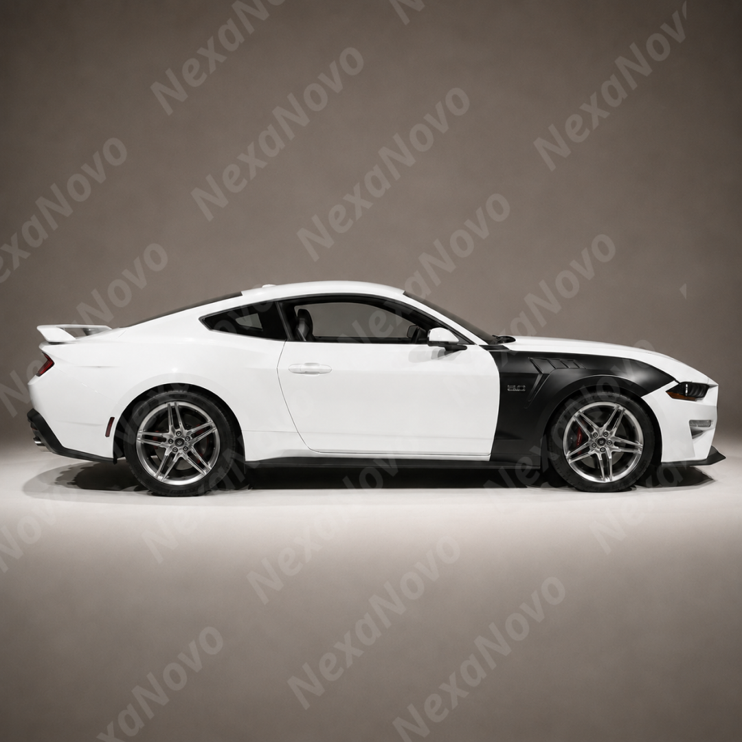 GTD-Style Stainless Steel Vented Front Body Fenders For Ford Mustang (S550) 2018-2023