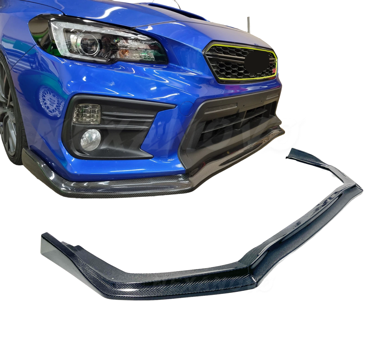 2017 Subaru WRX STI NexaNovo carbon fiber front spoiler