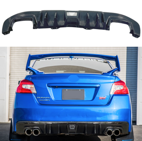 2016 Subaru WRX STI NexaNovo carbon fiber rear body splitter