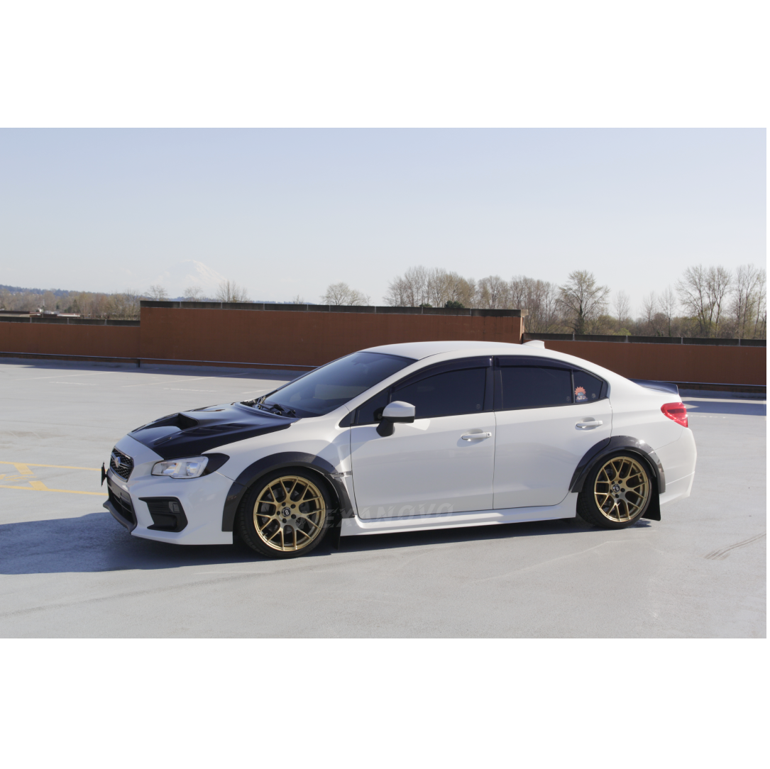 2015 Subaru WRX STI Carbon Fiber Fender Flares Wheel Trims by NexaNovo