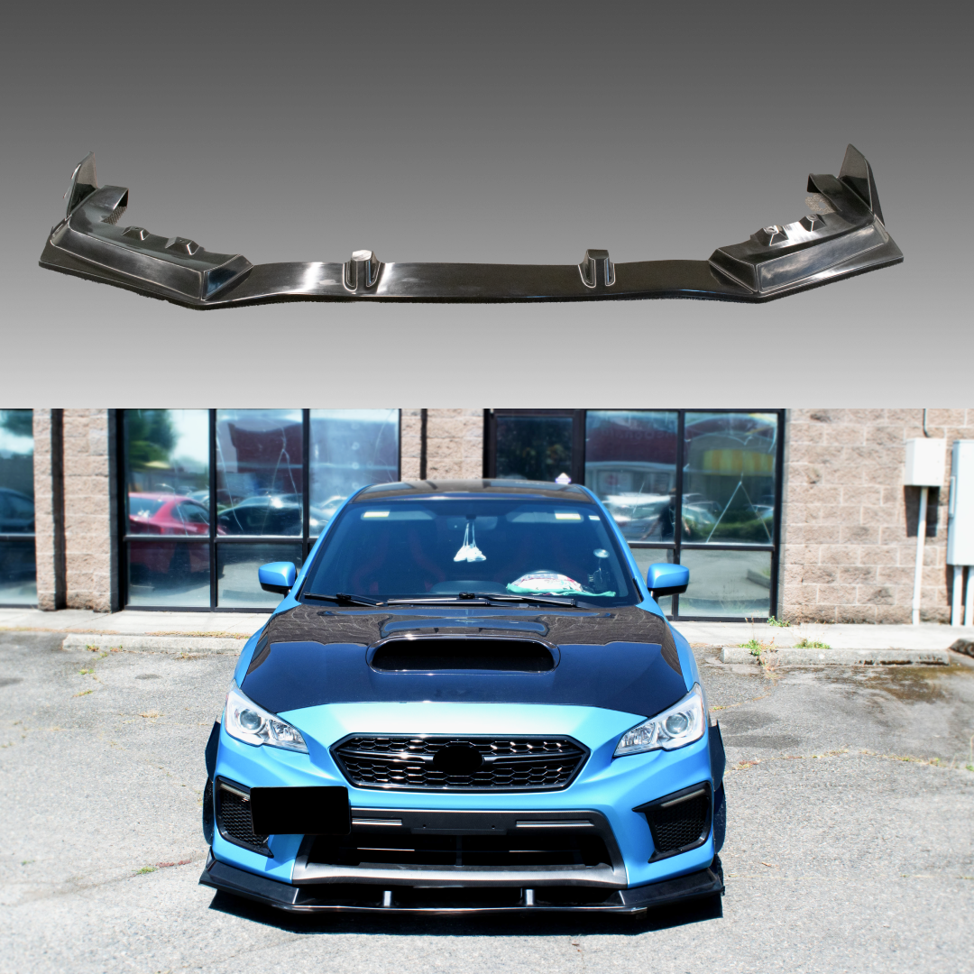 NexaNovo STI Style Black Polyurethane Front Lip for Subaru WRX (2015-2021)