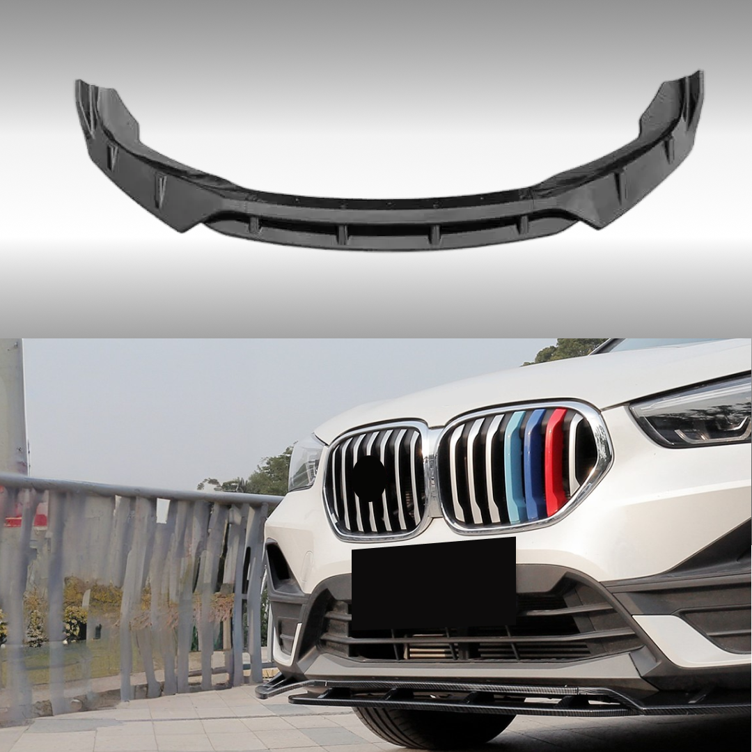 NexaNovo Carbon Fiber Print Front Splitter Lips Spoiler for BMW X1 F48 (2016-2022) - Premium aerodynamic design