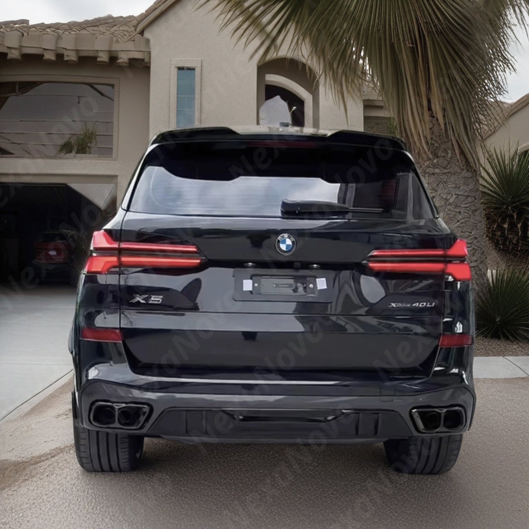 Gloss Black Rear Diffuser + Side Splitters Body Kit for BMW X5 (2019-2025) NexaNovo