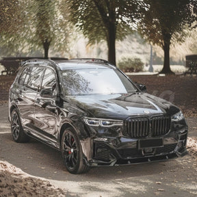 Gloss Black Front Bumper Kidney Grill Grille Double Line For 2019-2022 BMW G07 X7 NexaNovo