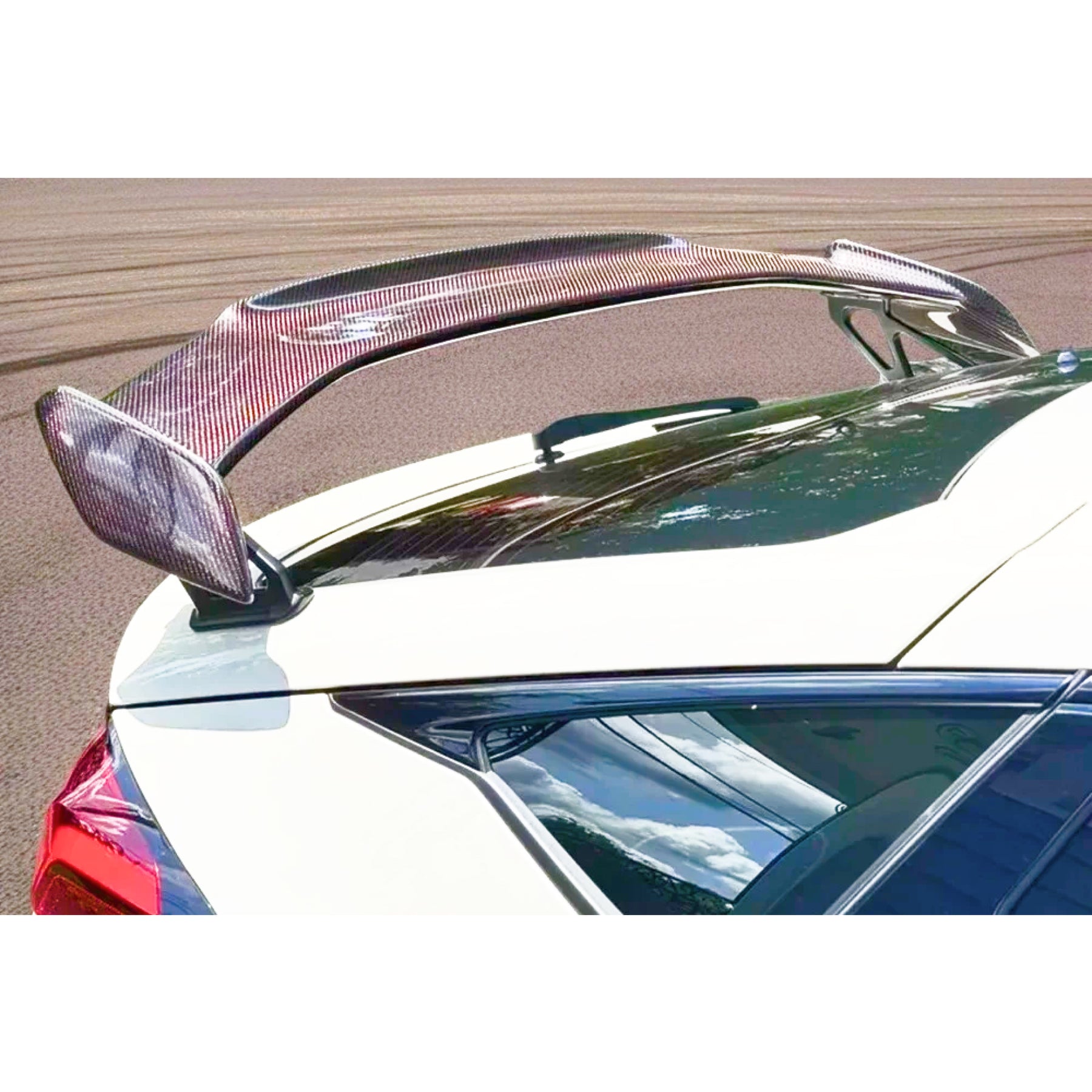 Red Carbon Fiber Rear Spoiler Wing For Honda Civic Type R FL5 (2023-2025) NexaNovo