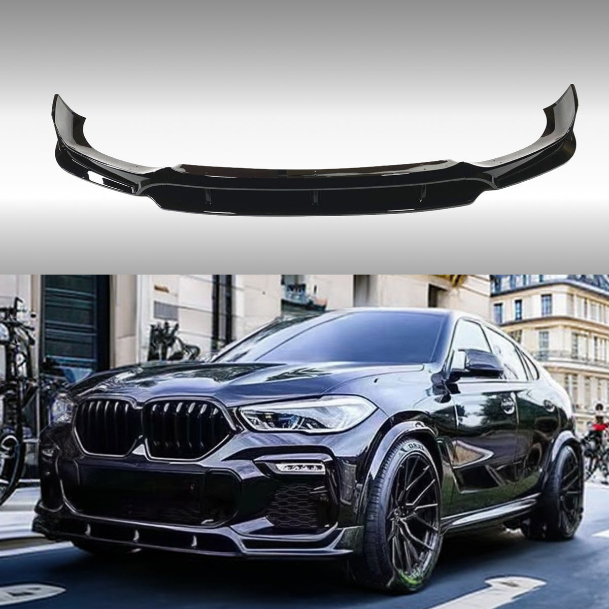 2019-2023 BMW X6 Front Lip Splitter