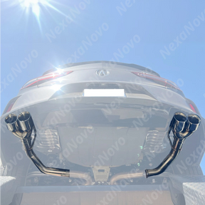 Polished NexaNovo stainless steel quad tips exhaust for Acura TLX 2021+