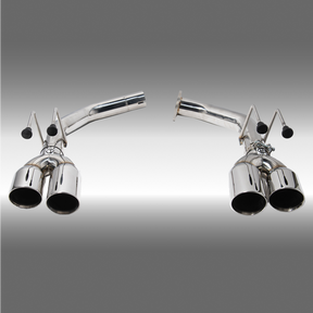 NexaNovo stainless steel quad tips axle back exhaust muffler delete on a 2021+ Acura TLX