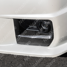 Precision fitment of NexaNovo carbon fiber vent trim on 2011 Cadillac CTS-V