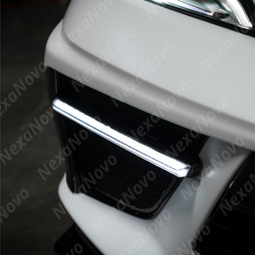 For Corvette C8 (2020-2026) Carbon Fiber/Carbon Flash Metallic Sequential LED Fog Light bar Lamp Kits NexaNovo