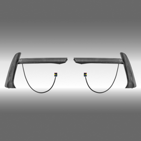 For Corvette C8 (2020-2026) Carbon Fiber/Carbon Flash Metallic Sequential LED Fog Light bar Lamp Kits NexaNovo