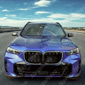 Detailed mesh pattern of the NexaNovo glossy black front grills