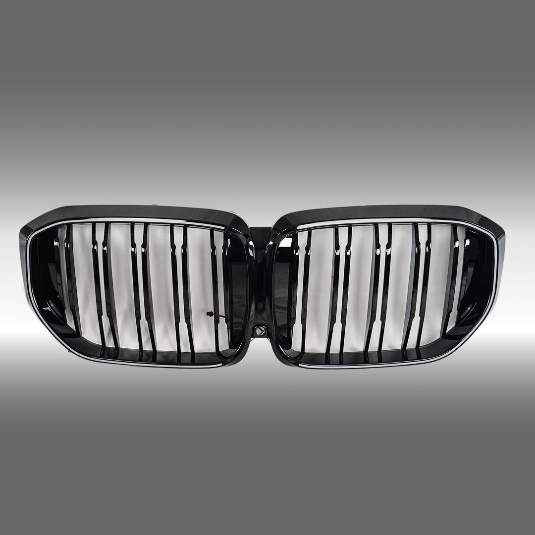 NexaNovo LED gloss black car front bumper grills accessories on a 2023 BMW X5 G05