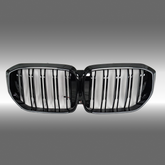 NexaNovo LED gloss black car front bumper grills accessories on a 2023 BMW X5 G05