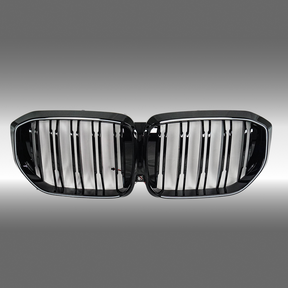 NexaNovo LED gloss black car front bumper grills accessories on a 2023 BMW X5 G05
