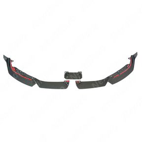 Close-up of the NexaNovo carbon fiber weave on the G87 M2 front lip