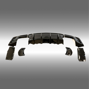 Carbon Fiber Print Rear Bumper Diffuser Lip Spoiler For Chevy Camaro 2016-2024 NexaNovo