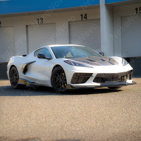 Real Carbon Fiber ZR1 Style Front Hood Cover For Chevrolet Corvette C8 2020-2026 NexaNovo