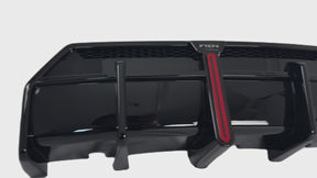 Uninstalled VTEN rear diffuser, showing top contours for G42