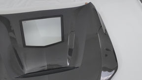 Real Carbon Fiber CT Style Front Hood Cover For Cadillac CT4 2020-2026