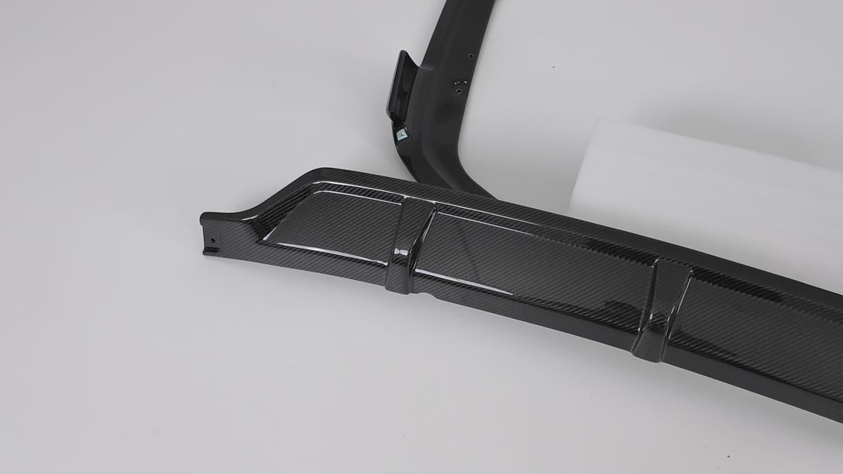 For BMW X7 2019-2026 Double Side Carbon Fiber Rear Bumper Diffuser Lip NexaNovo