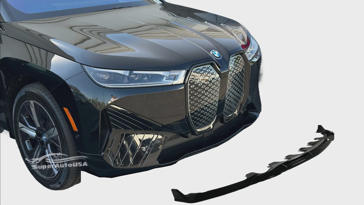 2023 BMW IX Gloss Black Car Splitter by NexaNovo