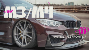 Real Carbon Fiber GTS Style Front Splitter For BMW M3/M4 2014-2018 NexaNovo