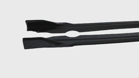 Fits BMW Series X1 Gloss Black Side Skirt Under Spoiler Rocker Panel for 2023 2024 2025