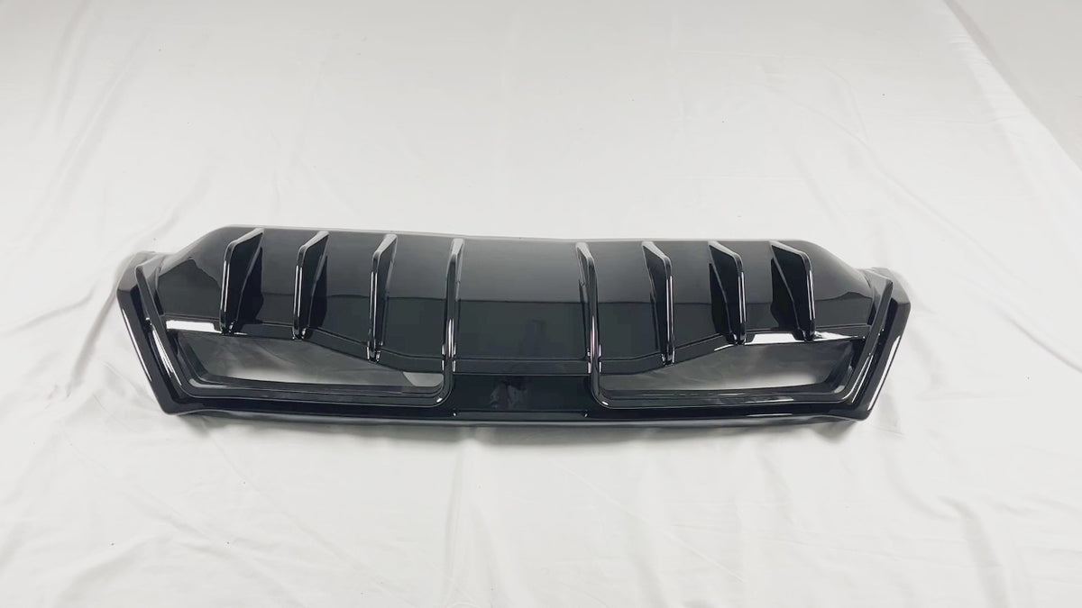 2023 Chevrolet Corvette C8 Shark Fin Gloss Black Rear Diffuser with Fins NexaNovo
