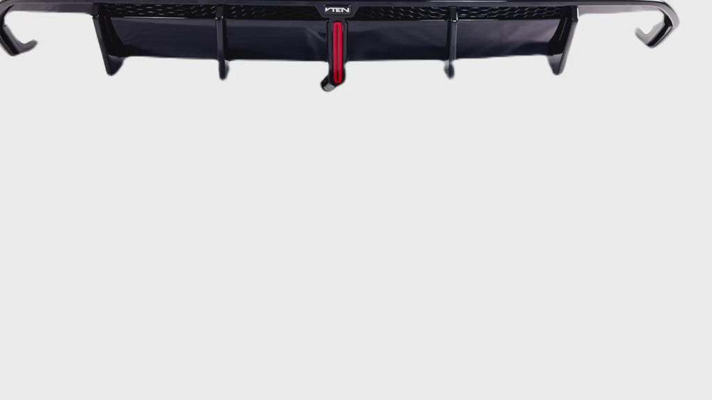 High-quality VTEN dual rear diffuser with LED for 2024 BMW G26