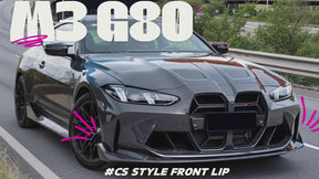 CS Style Front Splitter Lip Bumper Car Kit For BMW M3 G80 2021-2026 NexaNovo
