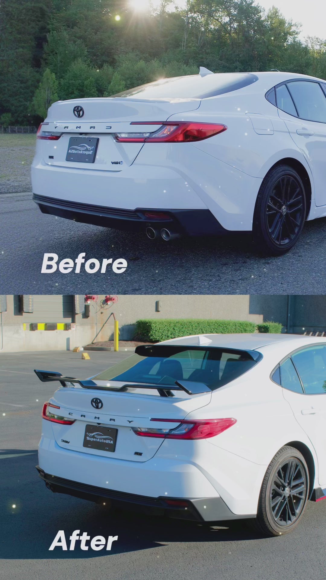 2027 Toyota Camry Gloss Black Rear Trunk Wing Spoiler by NexaNovo
