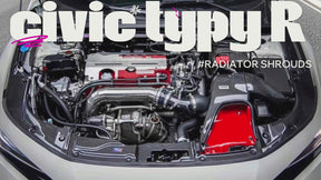 Real Carbon Fiber Radiator Support Cooling Shrouds For Honda Civic Type R FL5 2023-2026 NexaNovo