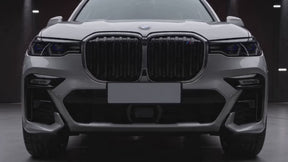 2019-2022 BMW G07 X7 - Double Grille with LED - Gloss Black