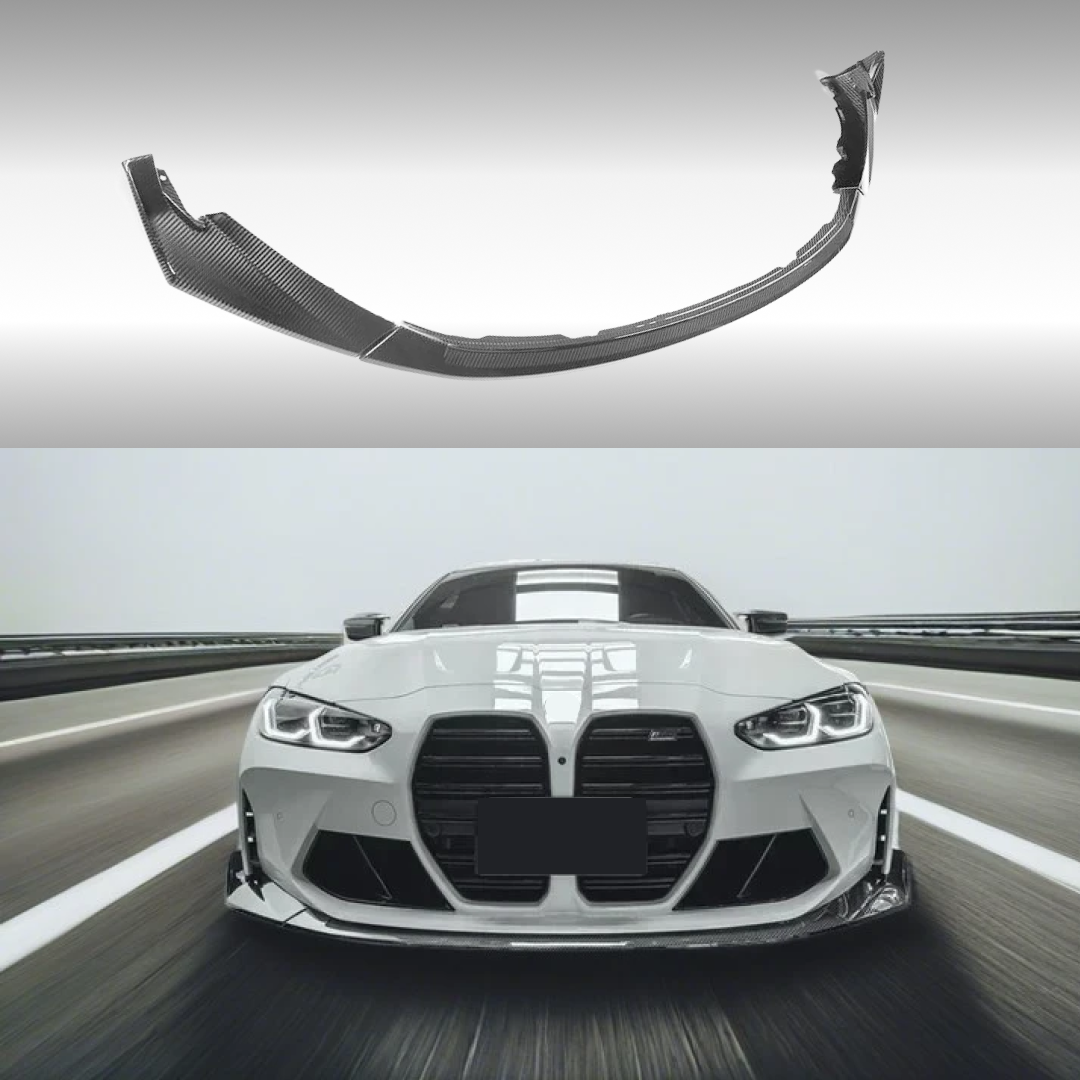 2021 BMW M3 CS Style Real Carbon Fiber Front Lip by NexaNovo